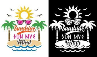 Custom Typography Vector Printable Summer Beach Quotes Design