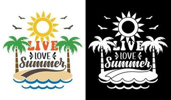 Custom Typography Vector Printable Summer Beach Quotes Design