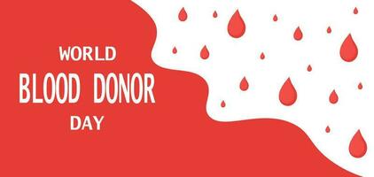 World blood donor day template on white background vector