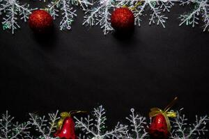 Decorative Christmas isolated on black background photo