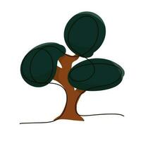 Hand drawing tree. Illustration tree. Drawing of tree on white backgroung for component of design. vector