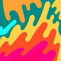 Colorful Groovy background design concept, abstract background vector
