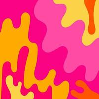 Colorful Groovy background design concept, abstract background vector