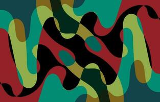 Colorful Groovy background design concept, abstract background vector