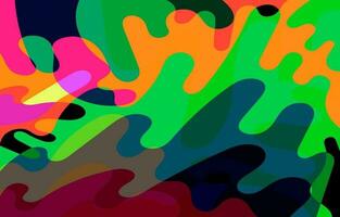 Colorful Groovy background design concept, abstract background vector