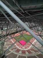 Construction of new tribune football stadium for upcomming Indonesia Team. Jakarta International Stadium in the North Jakarta. Jakarta, Indonesia, June 21 2022 photo