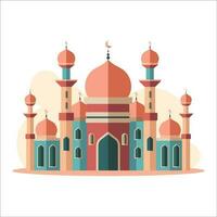 Islamic Mosque Illustration Flat style Design vector