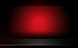 Table with red neon light background vector