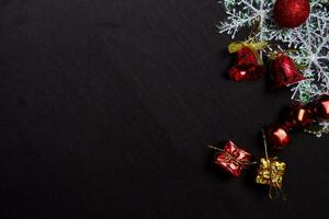 Decorative Christmas isolated on dark background photo