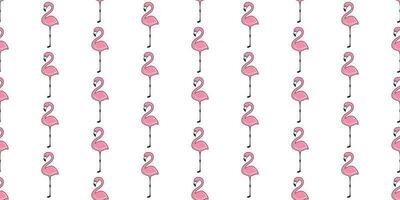 Flamingo seamless pattern vector pink Flamingos tropical scarf isolated tile background repeat wallpaper cartoon illustration