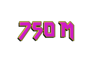 750 millón suscriptores celebracion saludo número con juego diseño png