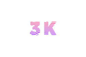 3 k subscribers celebration greeting Number with waves design png