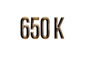 650 k suscriptores celebracion saludo número con histórico diseño png