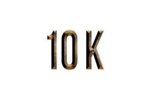 10 K iscritti celebrazione saluto numero con storico design png