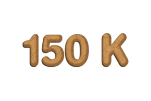 150 k abonnees viering groet aantal met modder ontwerp png