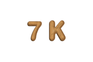 7 k abonnees viering groet aantal met modder ontwerp png