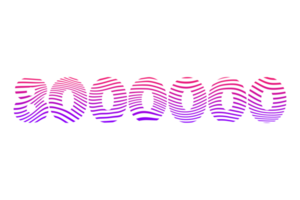 8000000 subscribers celebration greeting Number with waves design png