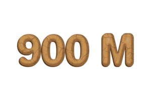 900 milioni iscritti celebrazione saluto numero con fango design png