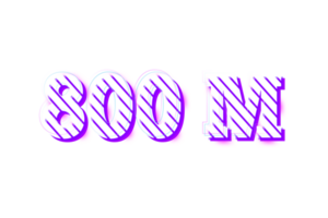 800 million subscribers celebration greeting Number with stripe design png