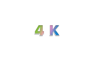 4 k les abonnés fête salutation nombre avec 3d extruder conception png