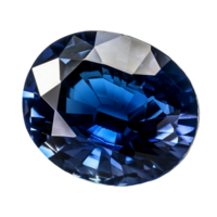 Blau Saphir, transparent Hintergrund, entfernen Hintergrund. ai generativ png