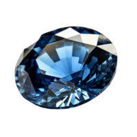 Blue sapphire, transparent background, remove background. png