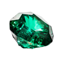 Emerald, white background, transparent background. png