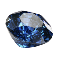 Blue sapphire, transparent background, remove background. png