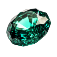 Emerald, white background, transparent background. png