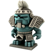 gammal aztec staty ai generativ png