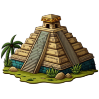 antiguo azteca pirámide ai generativo png