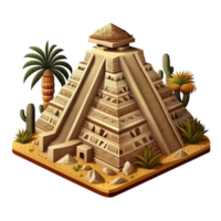 Ancient Aztec pyramid png