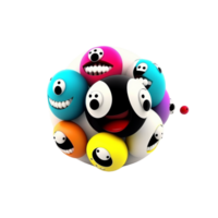 Funny Cartoon Ball png