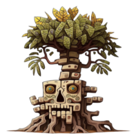 Aztec Tree Ai Generative png