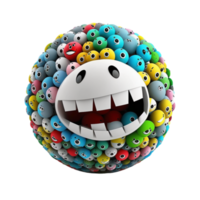 Funny Cartoon Ball png