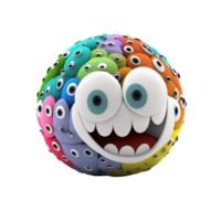 Funny Cartoon Ball png