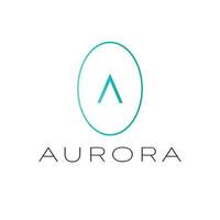 Aurora vector logo design. Letter A logotype. Initial modern logo template.