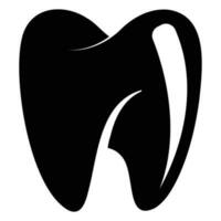 Tooth vector icon design. Teeth dental flat icon.