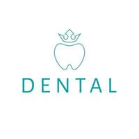 Dental vector logo design. Tooth flat logotype. Teeth dantist logo template.