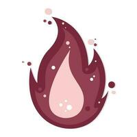 Magical sparkle campfire vector illustration isolated graphic icon