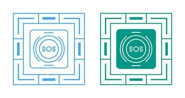 Emergency Button Vector Icon