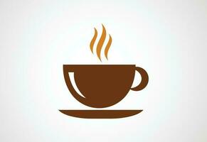 Coffee shop, restaurant logo design Vector design concept