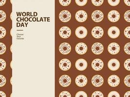 world chocolate day event pattern wallpaper vector element cacao cocoa element dessert summer food