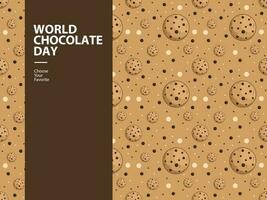 mundo chocolate día evento modelo fondo de pantalla vector elemento cacao cacao elemento postre verano comida