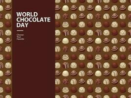 world chocolate day event pattern wallpaper vector element cacao cocoa element dessert summer food