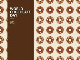 world chocolate day event pattern wallpaper vector element cacao cocoa element dessert summer food