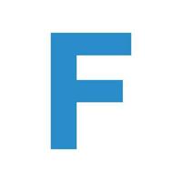 Letter f logo vector