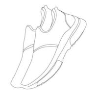 Shoes Line Art Vector