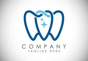 Dental Clinic logo template, Dental Care logo designs vector, Tooth Teeth Smile Dentist Logo vector