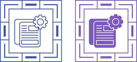 Document Setting Vector Icon